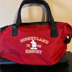 Disney Red Duffel Bag with Black Accents